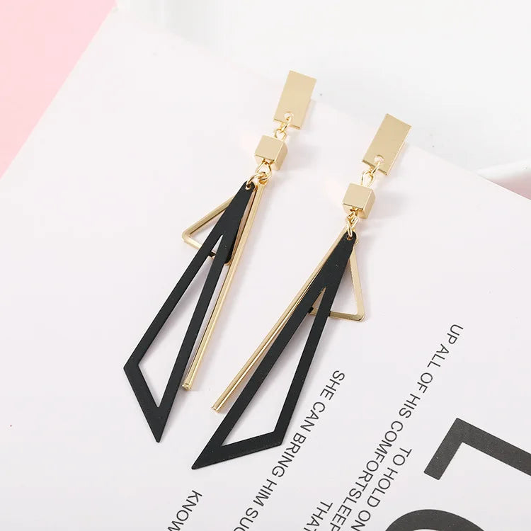 2020 coréen longue déclaration géométrique Triangle gland balancent boucles d'oreilles pour femmes boucles d'oreilles bijoux de mode Oorbellen Brincos