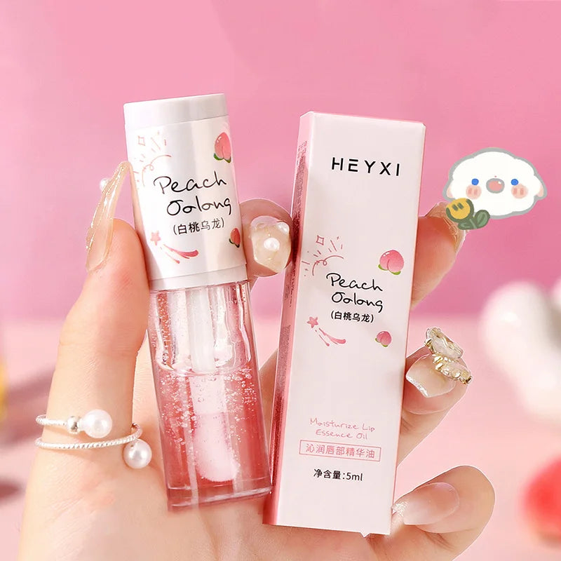 Maquillage coréen beauté cosmétiques lèvres encre brillant Labial lèvres hydratant gelée rouge à lèvres huile brillante baume hydratant grand pinceau à lèvres