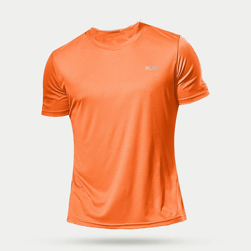 T-shirt de sport de compression à séchage rapide pour hommes, chemises de course, maillot de football, t-shirts de jogging, fitness, salle de sport