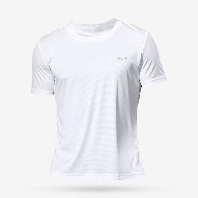 T-shirt de sport de compression à séchage rapide pour hommes, chemises de course, maillot de football, t-shirts de jogging, fitness, salle de sport