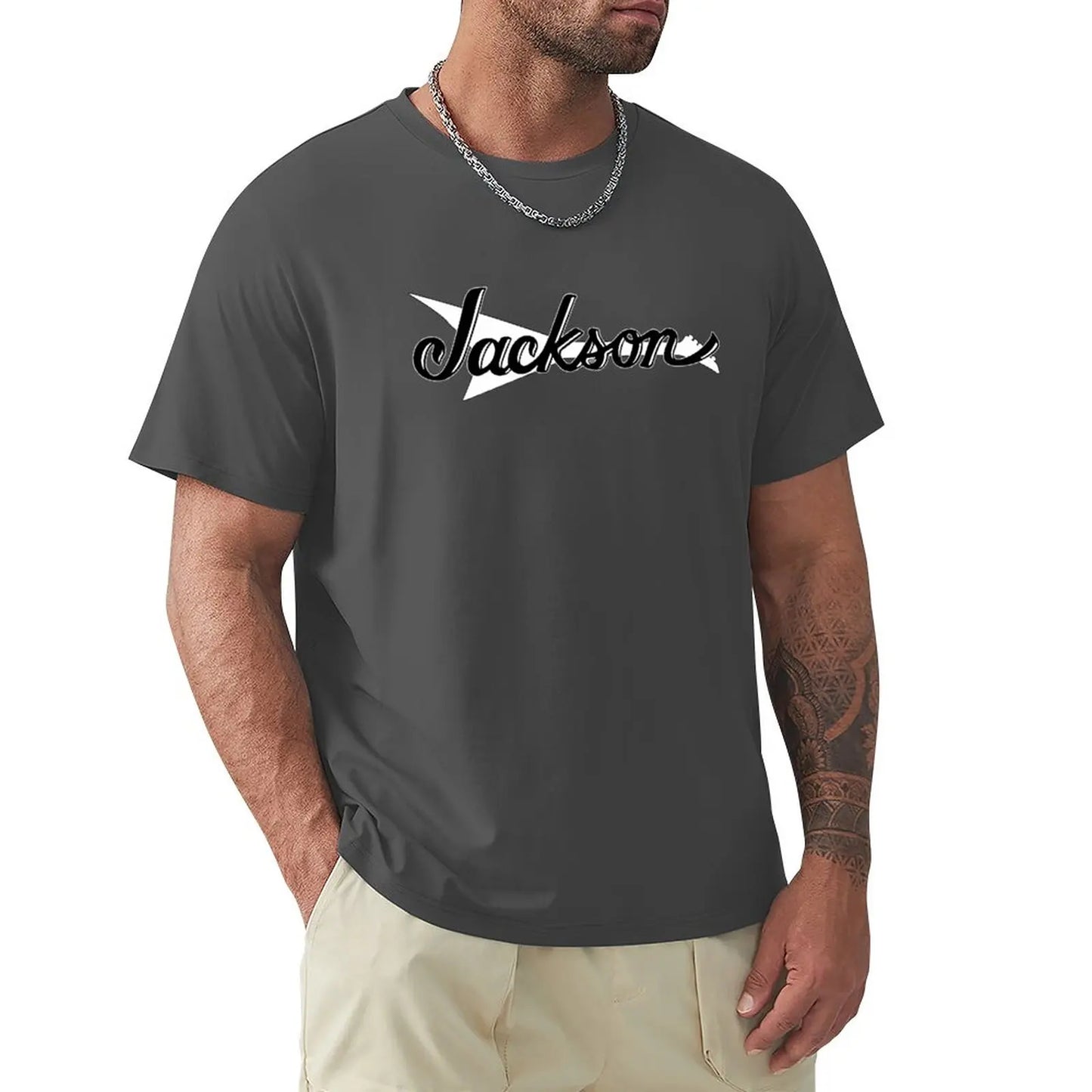 beach man t shirt top Jackson Guitar T-Shirt humor t shirt t-shirt Anime t-shirt anime Short sleeve tee men cotton teeshirt