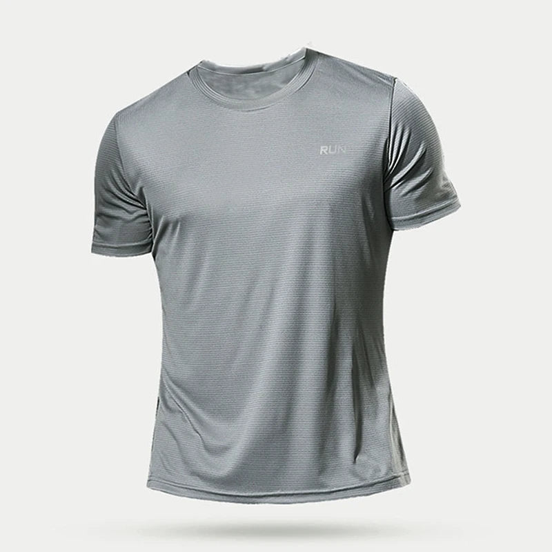 T-shirt de sport de compression à séchage rapide pour hommes, chemises de course, maillot de football, t-shirts de jogging, fitness, salle de sport