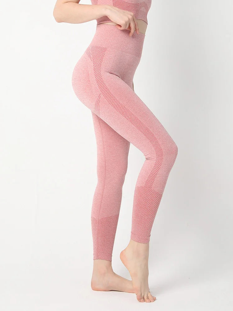 Leggings de Sport sans couture pour femmes, Push Up, Sexy, froissé, Fitness, levage des fesses, taille haute, pantalon de Yoga, d'entraînement