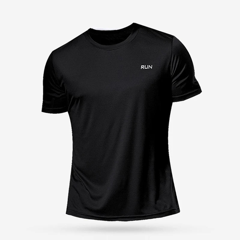 T-shirt de sport de compression à séchage rapide pour hommes, chemises de course, maillot de football, t-shirts de jogging, fitness, salle de sport